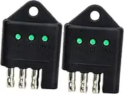 CVUTOVO 2pcs Trailer Turn Signal Tester Pin Wiring Connector for Trailer Lights Multi Function Rv Plug Adapter Easy to Operate Versatile Compatibility