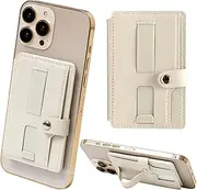 pitang(ピタング) Pitan Magsafe Card Case, Folio Smartphone Stand, Smartphone Grip Function, Holds 3 Cards, White