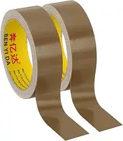 uxcell 1.2"x0.01" Bookbinding Tape, 22 Yard Total 2 Roll Cloth Bookbinding Repair Tape Book Binding Tape Self Adhesive for Repairing Old Books, Brown