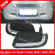 Pair LED DRL Daytime Running Fog Light Lamp For Benz Smart Fortwo 2008-2011 2009 (for: Smart)