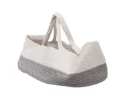 Baby Carrying Basket Cotton Rope Weaved Foldable Portable Handheld Breathable Newborn Sleeping Basket