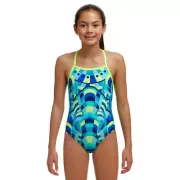 Funkita Girls Cirque du Swim ECO Strapped In One Piece Swimwear, Girls One Piece