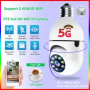 360° Panoramic Wi-Fi IP Camera E27 Light Bulb Wireless 1080P 5G Security Camera