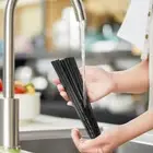 5pairs Non-slip Chinese Chopsticks Black Alloy Chopsticks Restaurant