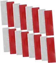 COSMEVIVI 16pcs Self Adhesive Reflective Panels for Enhanced Night Visibility Mailboxes Motorbikes Trailers Trucks Boats Suvs Rvs Road Markers for Safety