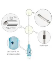 50x Dermal Facial Blunt-Tip Cannulas, USA Seller , FDA Listed