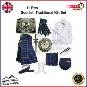 Scottish Traditional Ancient Campbell Tartan Kilt Dress Men's Wedding Outfit