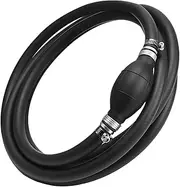Marine Fuel Line Assembly with Primer Bulb Steel Hose Clamps (3/8" ID, Foot, 6)