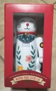 World Market Maneki Neko Lucky Cat Decorative Nutcracker