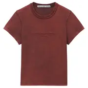 [Alexander Wang] Shrunken Tee With Embossed Logo