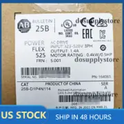 New Factory Sealed AB 25B-D1P4N114 /A PowerFlex 525 480V 1.4A 0.5HP AC Drive