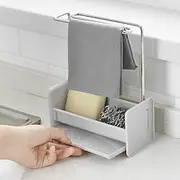 Kitchen Rag Racks Holders Dish Cloth Drain Washbasin Organizer Sponge Soap Rack Multi-function Storage Kitchen Bathroom Tools