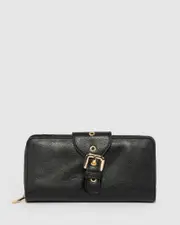 Black Blake Buckle Wallet