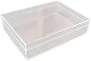 Clear Storage Box Food Serving Tray Easy to Clean Lightweight Portable Candy Organizer Jewelry Display Case for Household