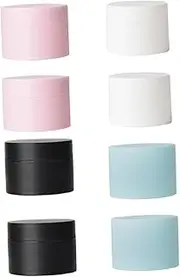 G Travel Plastic Jars Set of Small Jar Dispenser for Cosmetics Face Lotion Multi-use Storage for Jewelry Beads