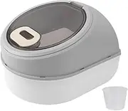 Rice Storage Container Airtight Rice Bin Plastic Rice Keeper with Measuring Cup for Home Kitchen Countertop Space Saving (Aoutecenae01h5zxov-12)
