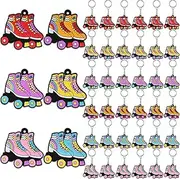 [Ferreve] Roller Skate Keychain Skating Party Favors Roller Skating Party Supplies for 80s 90s Roller Skating Themed Party Hip Hop Disco Birthday Party Decorations Gifts