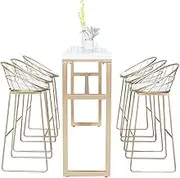Bar Height Bar Table Nordic Fashion Bar Home Living Room Long Table Against The Wall Bar Chair Milk Tea Dessert Shop Bar, Without Chairs Dining Table Coffee Table