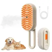 4 in 1 Cat Steam Brush for Shedding, Rechargeable Steam Pet Brush for Dog and...