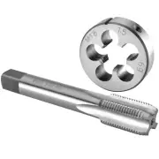 M18 X 1.5 Tap and Die Set M18 x 1.5 Machine Thread Tap and Round Die Right Hand