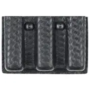 Safariland Black STX Basketweave Slimline Open Top Triple Mag Holder 775-83-48