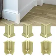 2.2 Inch 3 Inside + 3 Outside Self Adhesive Baseboard Corner Blocks(Champagne)