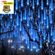 Christmas Lights Outdoor Meteor Shower Lights 24-Tube 576Leds Snow Falling Rain