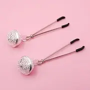 Nipple Clamps Clip With Chain Sm Adustable Metal Clip Metal Nipple Clamps Non-Piercing On Nipple Rings Metal Nipple Toy For Famale