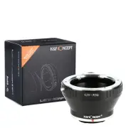 K&F Concept adapter with tripod for Contax Yashica mount lens to Pentax Q camera