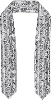 [SKKNT] Snake Skin Black And White Print Graduation Shawl Stole For Academic Commencements Honor Sash Congratulations Gift
