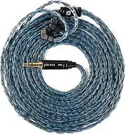 KBEAR ST24 Plus 2M IEM Cable in Ear Monitor Cable with 3.5mm Silver-Plated Plug for KZ ZS10PRO/Castor/EDX PRO/ZSN PRO X/ZAR/AS24/ES4/ZAS/AS16,CCA CRA/C10/C12 (3.5MM, Dark Blue, QDC)