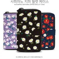 在飛比找蝦皮購物優惠-韓國花系列拉鍊錢包皮套一 ASUS ZenFone 7 Pr