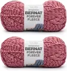 Forever Fleece Rumpus Red Yarn - 2 Pack of 280g/9.9oz - Polyester - 6 Super