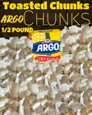 1/2 Pound Toasted Argo Corn Starch Pure Chunks FRESHLY MADE SAME DAY SHIP✈️