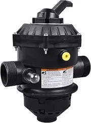 FuseRish 262506 1-1/2’’ 6-Way Clamp Style Valve Compatible with Pentair 262506 Multiport Valve, Compatible with Tagelus/Sand Dollar/Meteor Pool and Spa Sand Filters Replace 4600-2506, 4600-2507