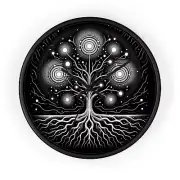 Home Decor Wall Clock Art Deco Neuron Tree Mind Concept Art Tree Of Life Nature