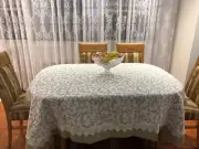 Belarus Linen VB123, Linen Tablecloth, 6-1/2 ft, Square 67'' x 67'' Napery