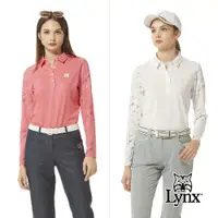 在飛比找ETMall東森購物網優惠-【Lynx Golf】女款吸排抗UV機能貓頭膠標Lynx草寫