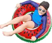 Watermelon Pool Float | Watermelon Kiwi Orange Lime Swim Tube Raft, Fruit Inf...