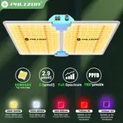 2025 Phlizon 2000W LED Grow Light Full Spectrum UV/IR Samsung LM281B Indoor Grow