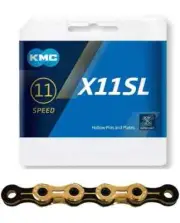 KMC Cycling Chain - X-Superlight X11SL - 11 Speed - 118 Links - Gold/Black