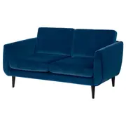 SMEDSTORP 2-seat sofa, Djuparp dark green-blue/black
