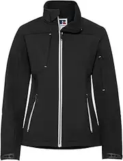 [Russell Athletic] Russell Women/Ladies Bionic Softshell Jacket (UK Size: 2XL) (Black)