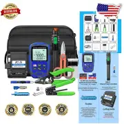 Ergonomic 10-in-1 Fiber Optic Tool Kit with Precision Cleaver & Stripper