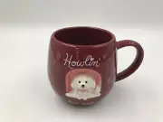 Celebrate Together Ceramic 18oz Dog Howlin Red Coffee Mug AA01B08023