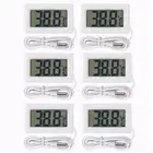 White LCD Thermometer 6pcs for Freezer and Aquarium with External Probe