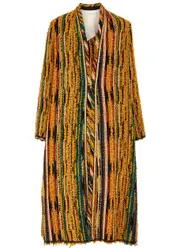 Forte_forte Striped Jacquard Bouclé Coat - Multicoloured - 2 2