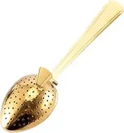 Tea Strainer Stainless Steel - Long Handle Snap Ball Infuser, Mesh Filter for Loose Teas | Fine Mesh Steeping Spoon, Portable Tea Brewing Accessory for Home, Work, Travel, Outdoor Picnic