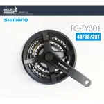 ★VELOHOUSE★ SHIMANO FC-TY301 SIS 48/38/28T大盤組/6-8速[04001220]