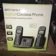 Emerson NIB Digital Cordless Phone Dect 6.0 with Answering System ( Shelf )